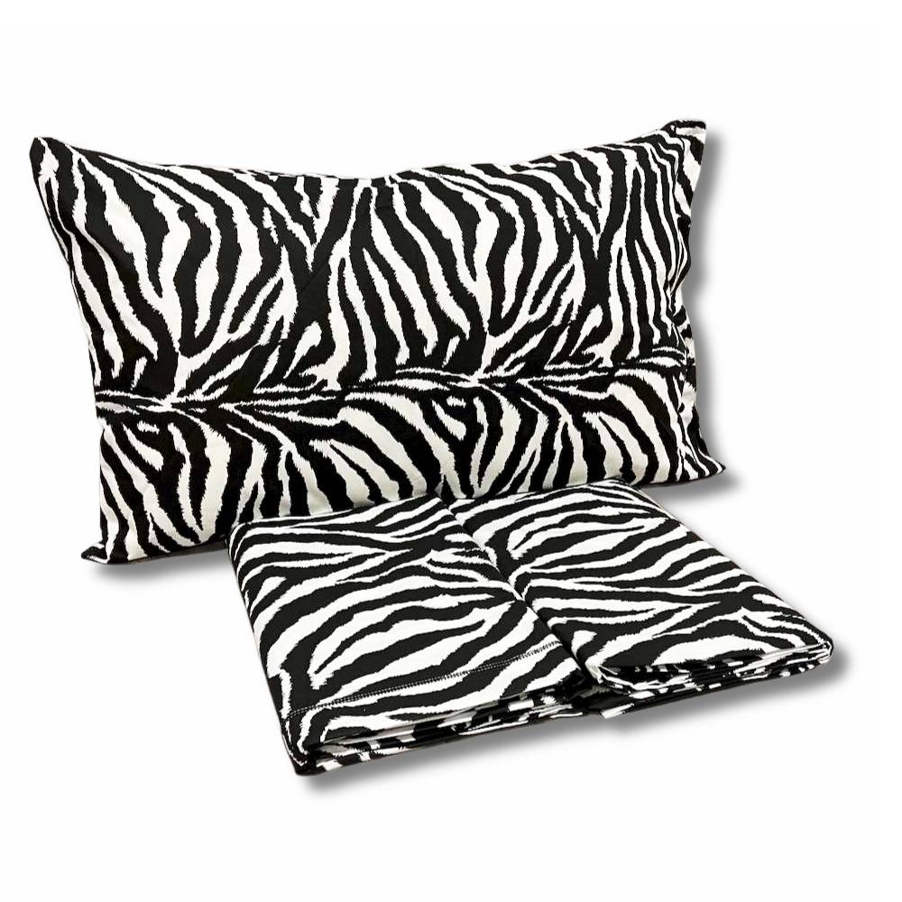 Completo Lenzuola Animalie Zebrato Piazza e mezzo