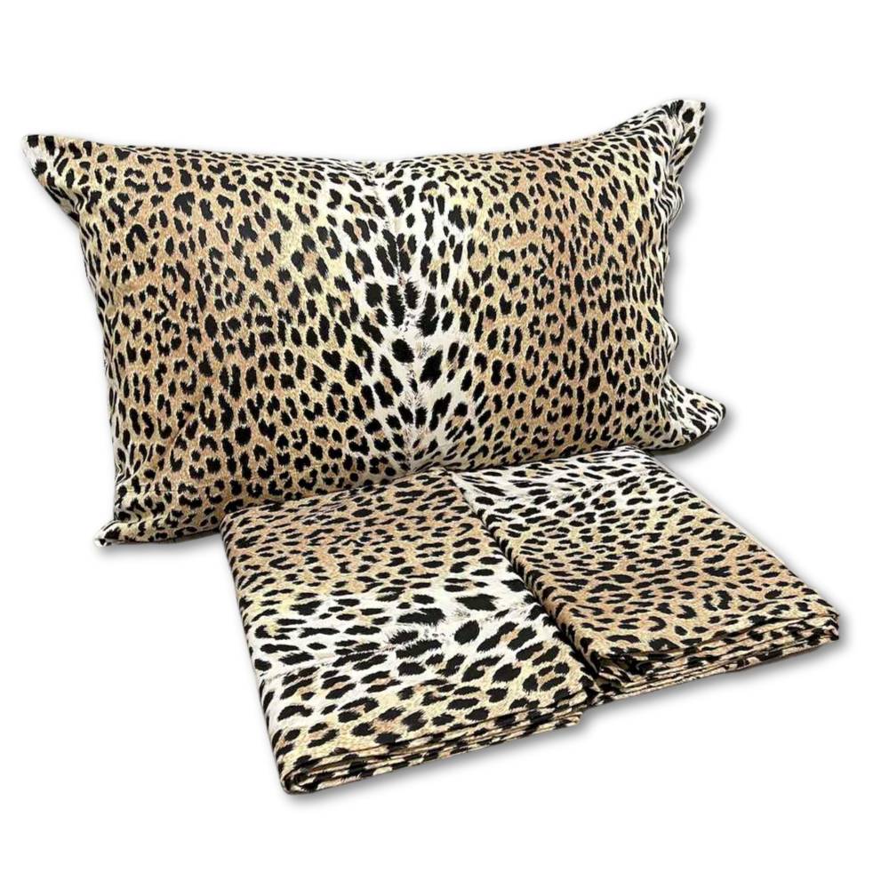 Completo Lenzuola Animalie Leopardato matrimoniale
