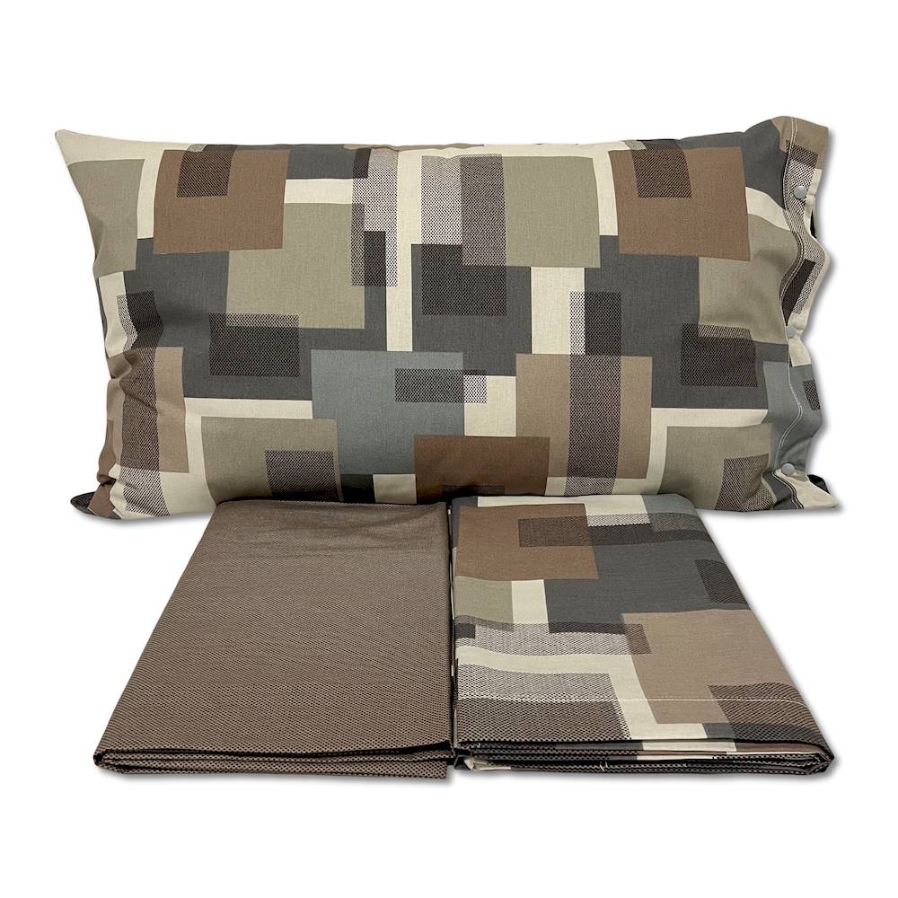 Parure copripiumino City tortora singolo