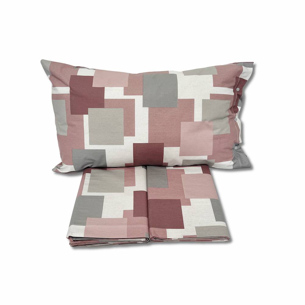 Parure copripiumino City rosa singolo