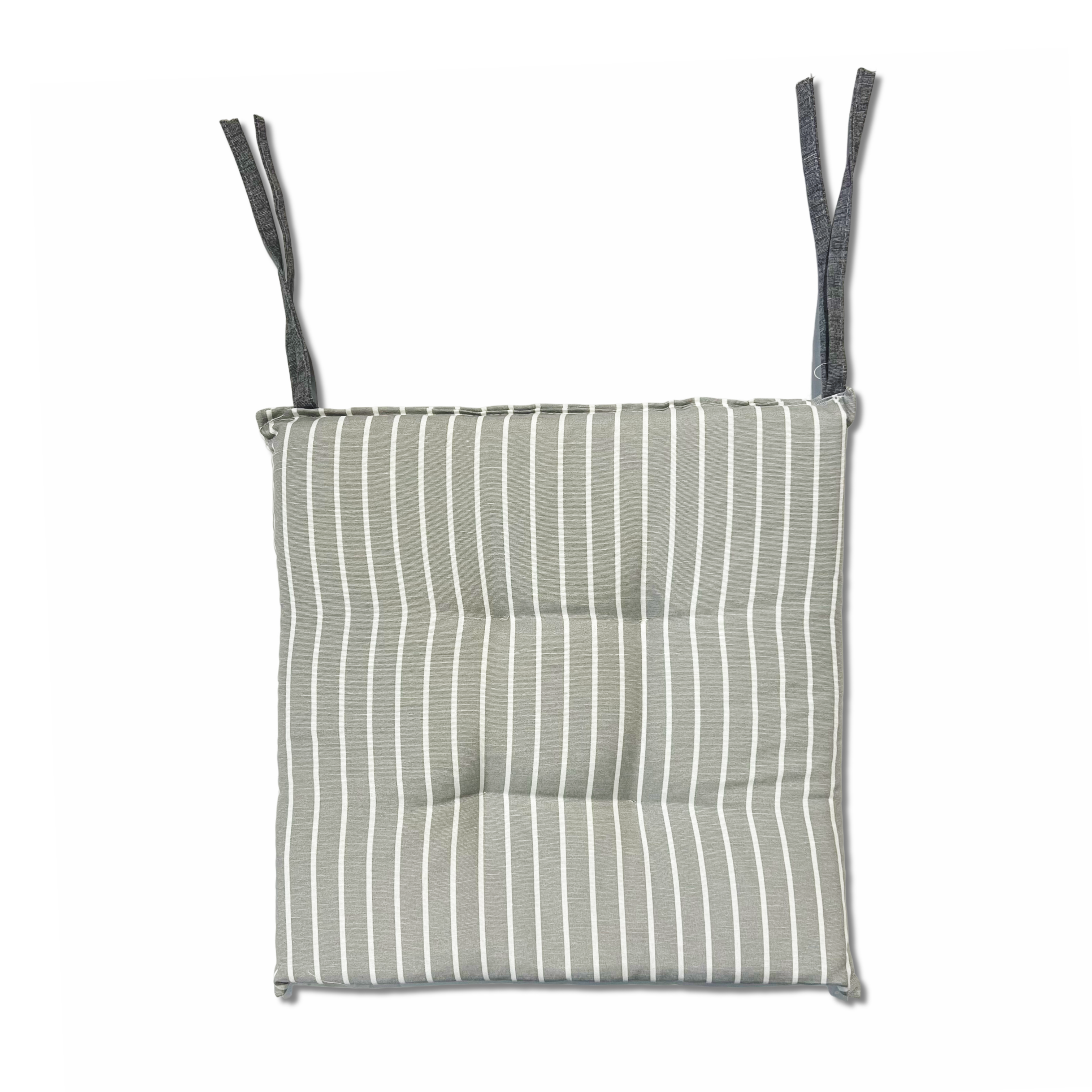 Cuscino per sedia Riga piccola grigio