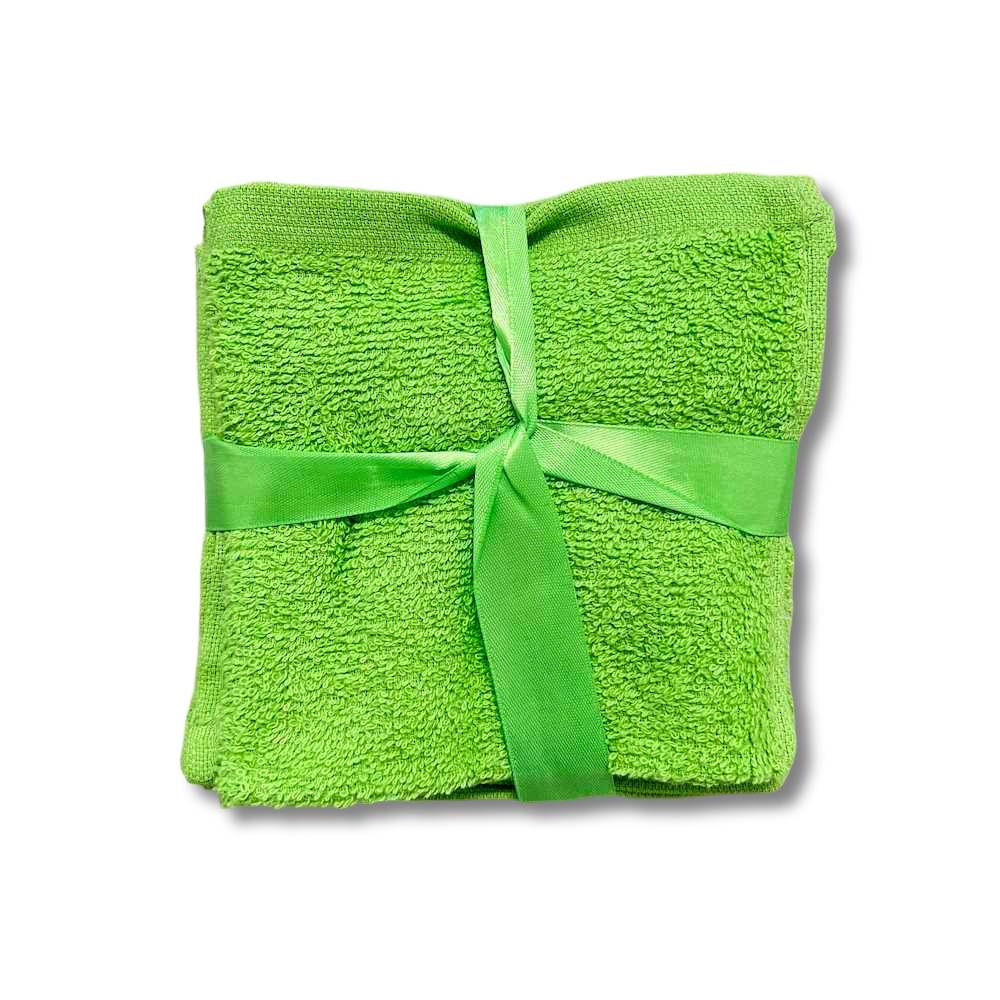 Set 4 lavette verde acido Personalizzate
