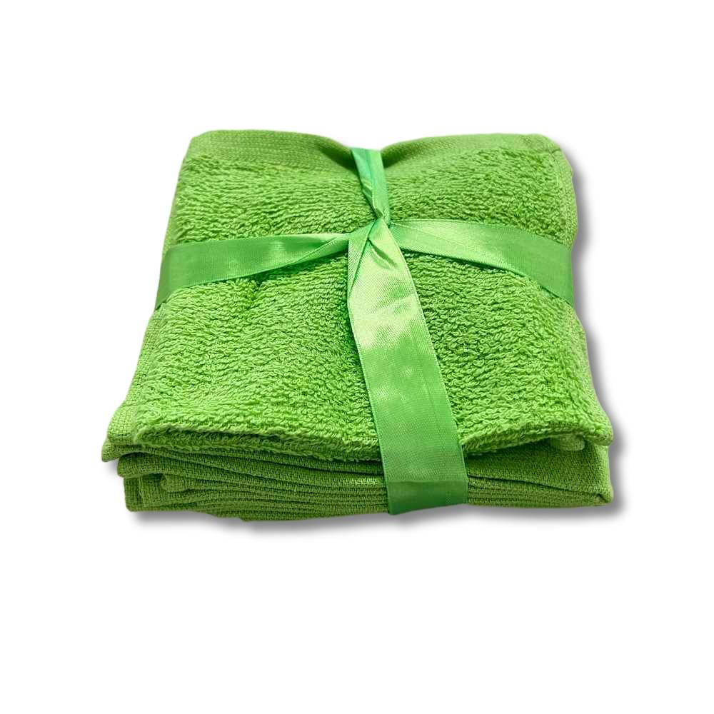 Set 4 lavette verde acido Personalizzate