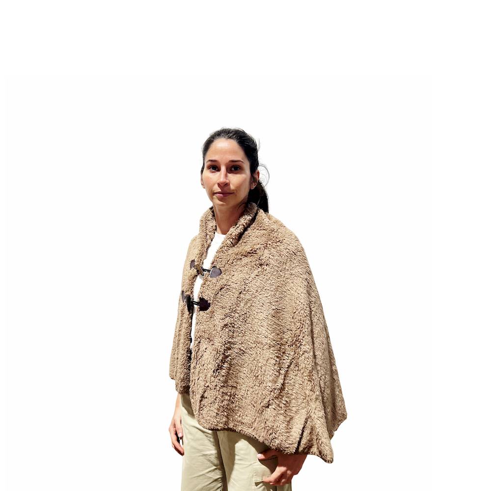 Mantella - Poncho Soffice Dody tortora