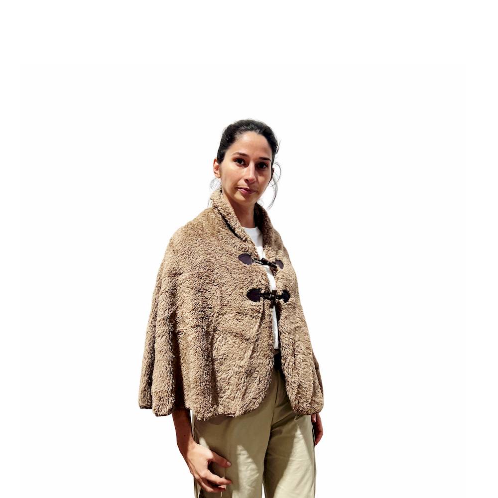 Mantella - Poncho Soffice Dody tortora