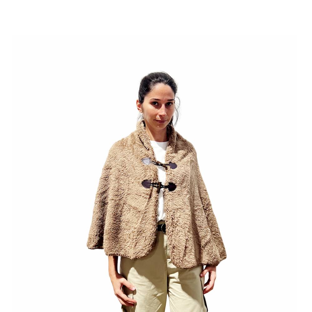 Mantella - Poncho Soffice Dody tortora