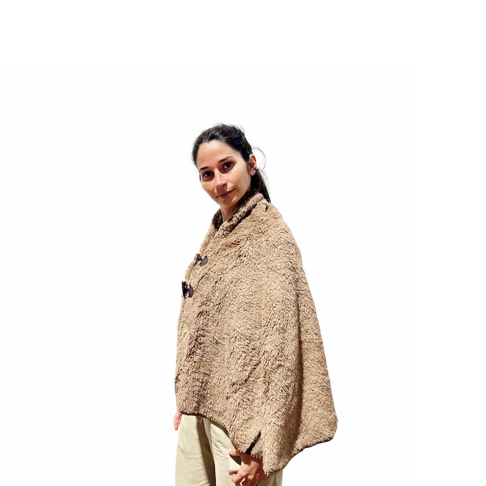Mantella - Poncho Soffice Dody tortora