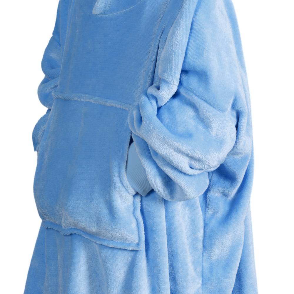 Felpone oversize Brighton Bimbo flannel azzurro