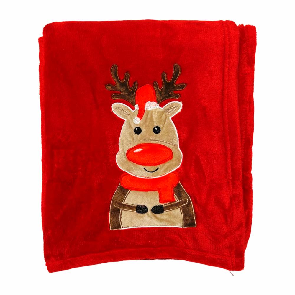 Plaid Cervo ricamato 130 x 160