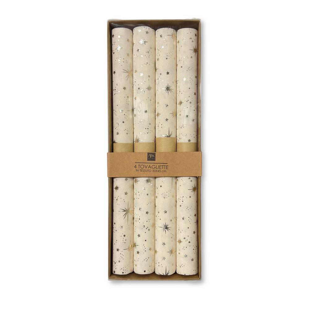 Set 4 Tovagliette in tessuto laminato Costellazione