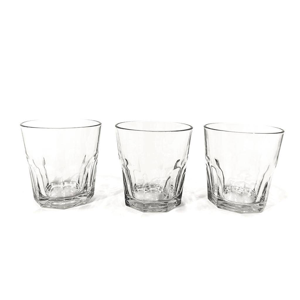 Set 3 Bicchieri trasparenti Everest