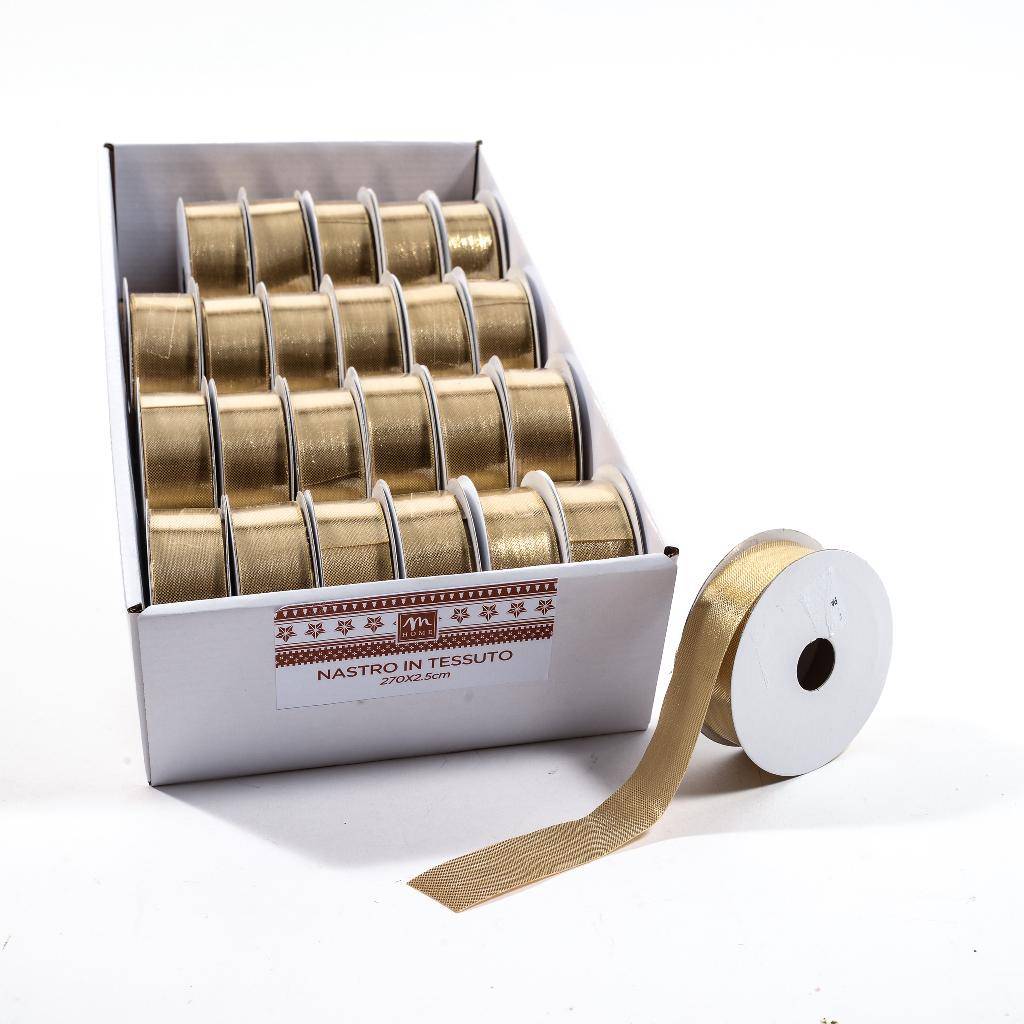Nastro in Tessuto Oro 270 x 2.5 cm