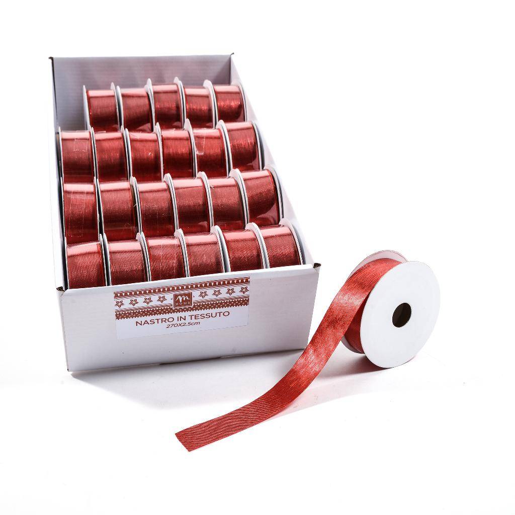 Nastro in Tessuto Rosso 270 x 2.5 cm