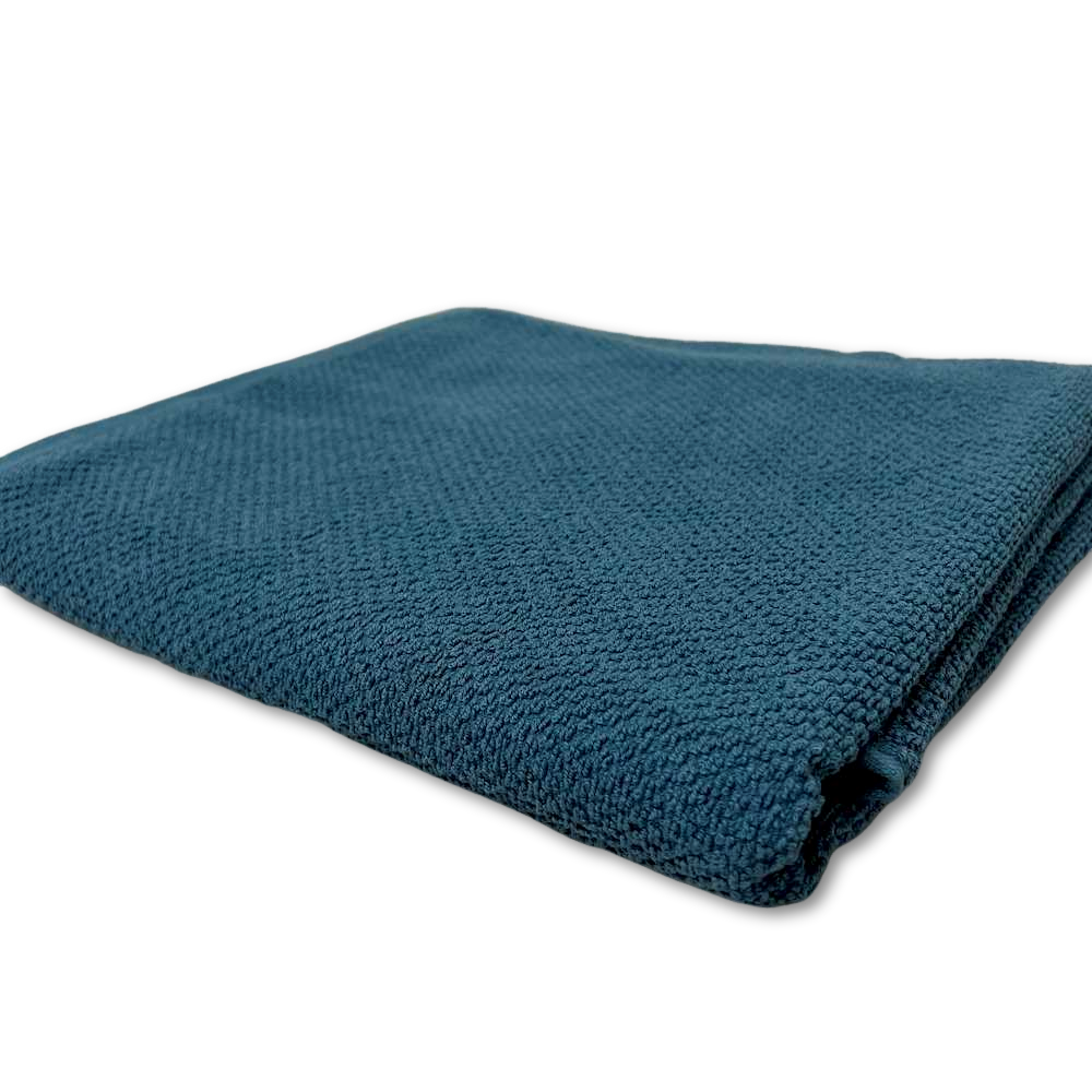 Coppia asciugamani Chicco di riso petrolio