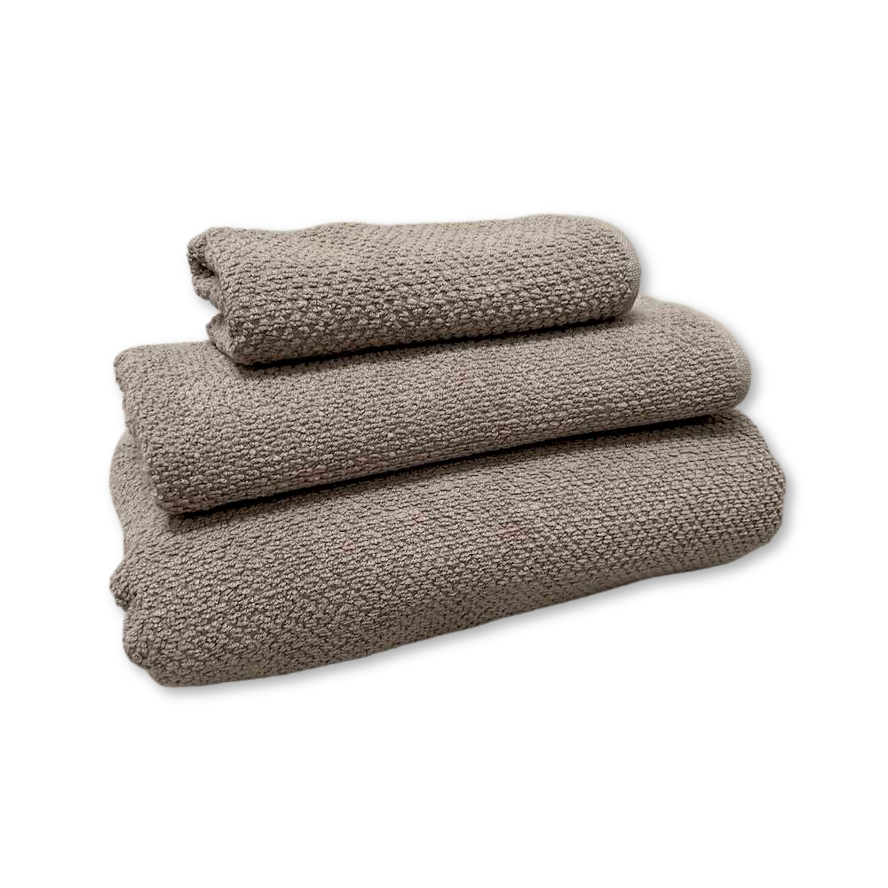 Set 3 pezzi chicco di riso tortora