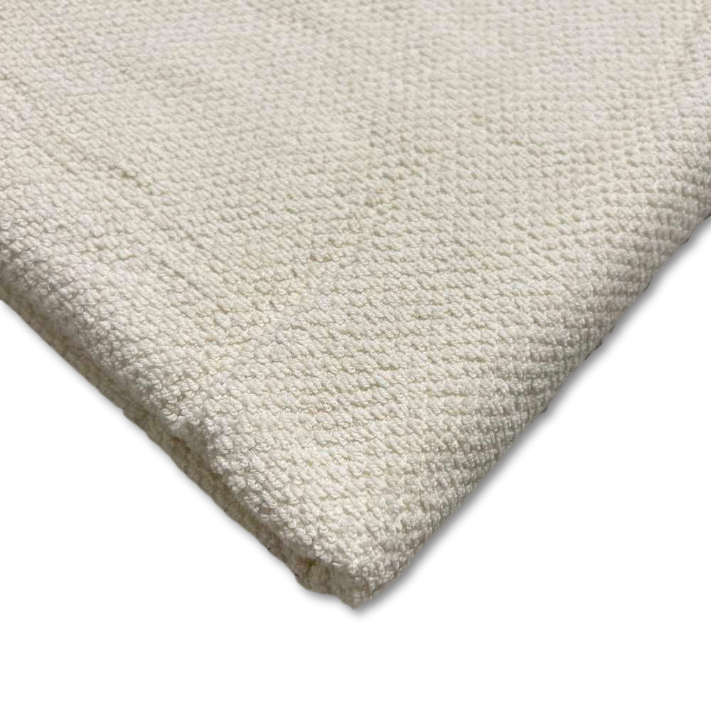 Coppia asciugamani chicco di riso Panna