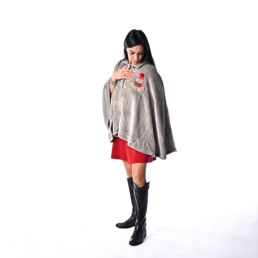 Mantella - Poncho Fiber Orsetto Personalizzato