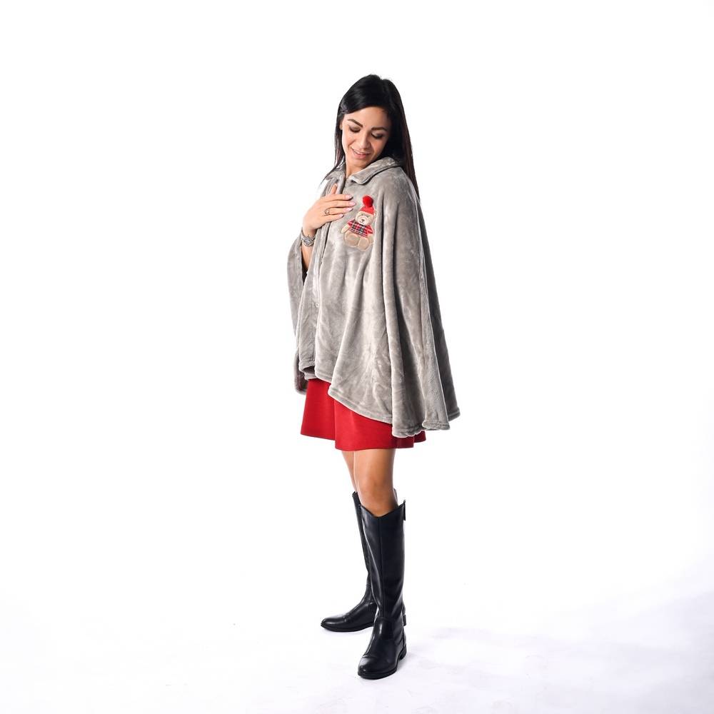 Mantella - Poncho Fiber Orsetto Personalizzato