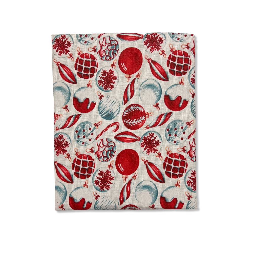 Tovaglia no stiro Kriss palline di natale 140 X 180
