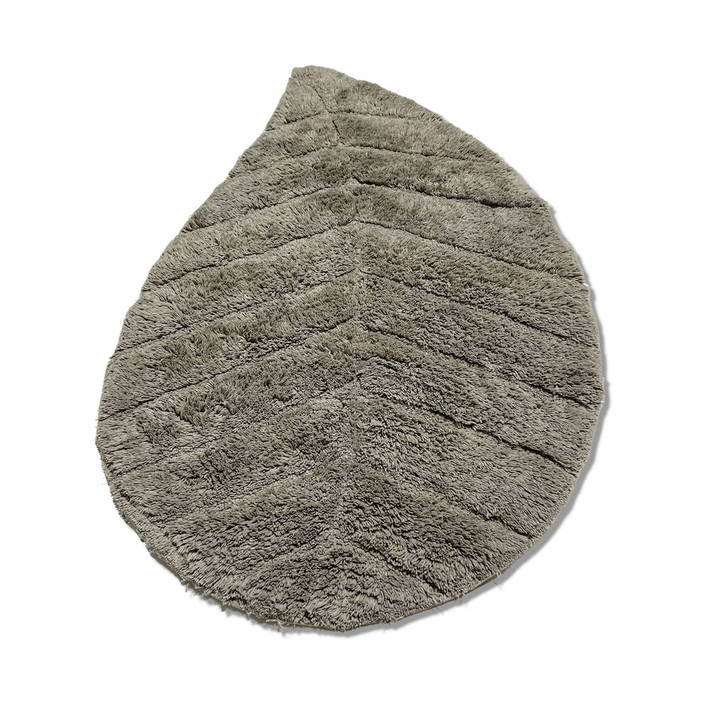 Tappeto Foglia in rilievo grigio 50 x 80