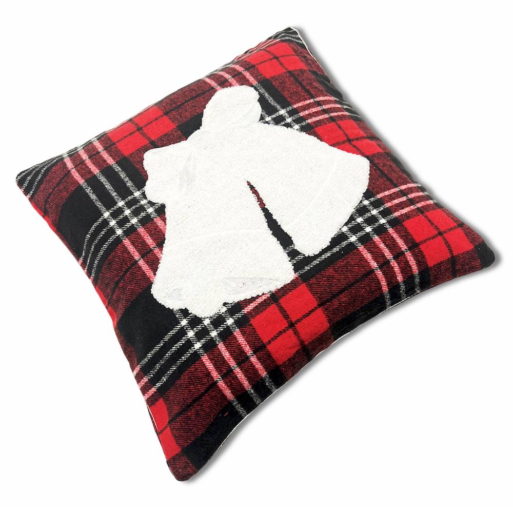 Federa cuscino 45 x 45 in rilievo noah Campanule Tartan