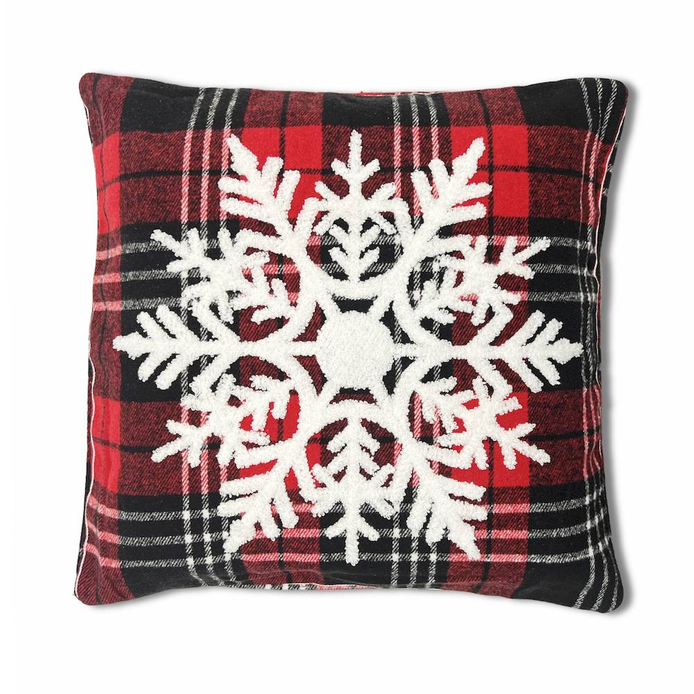 Federa cuscino 45 x 45 in rilievo noah Fiocco di neve tartan