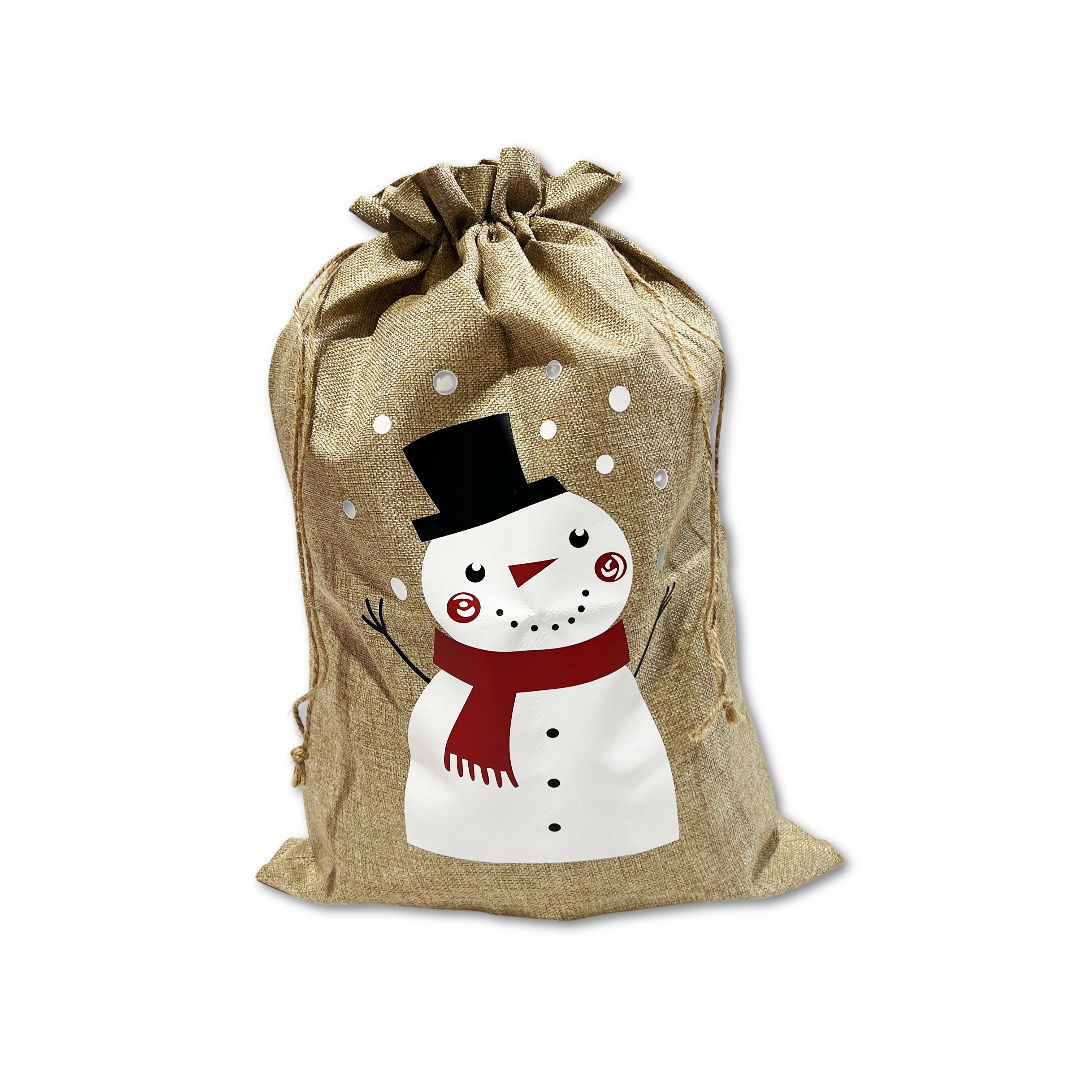 Sacco Portadoni Sammy juta Pupazzo di Neve