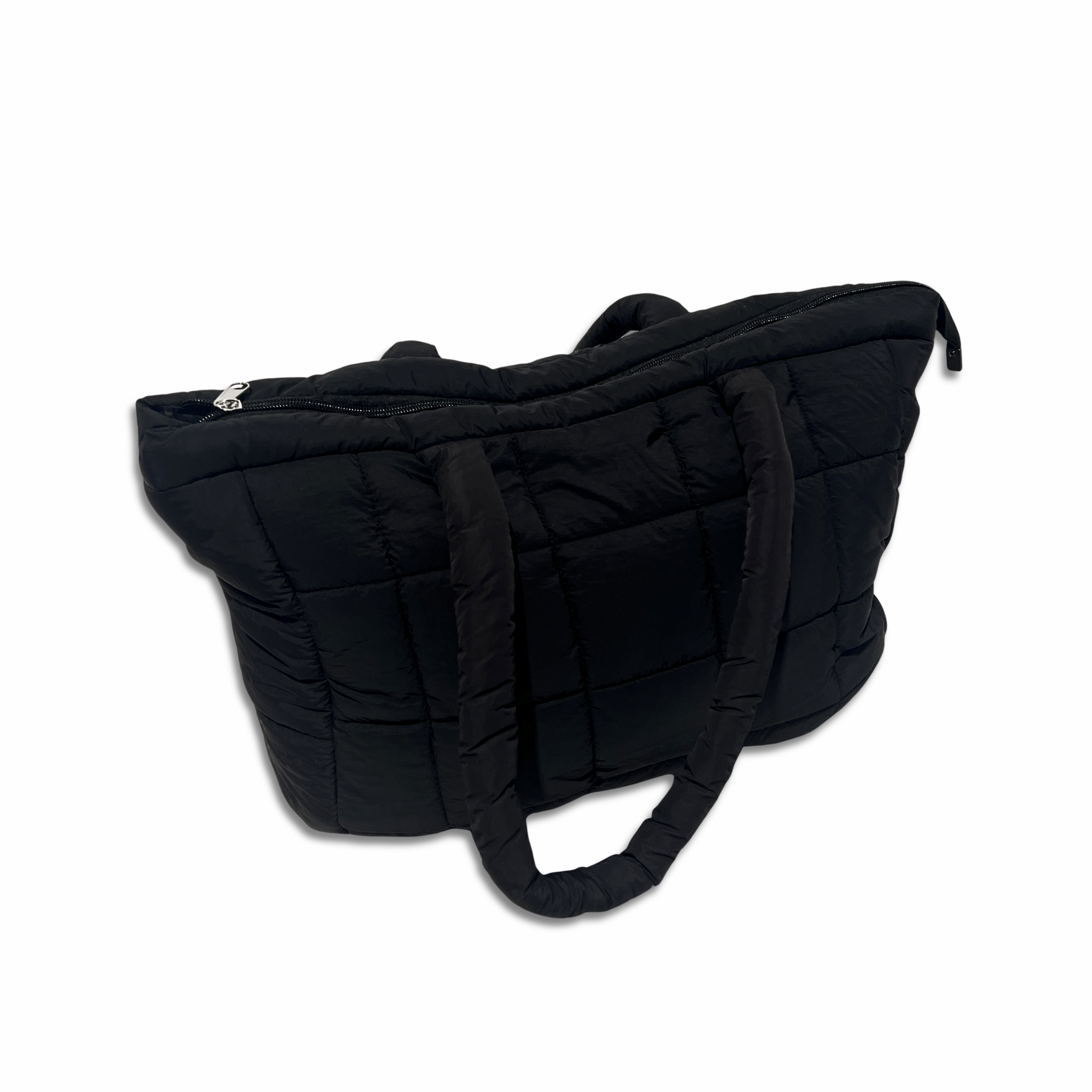 Borsa Tote trapuntata puffer Louise Nera