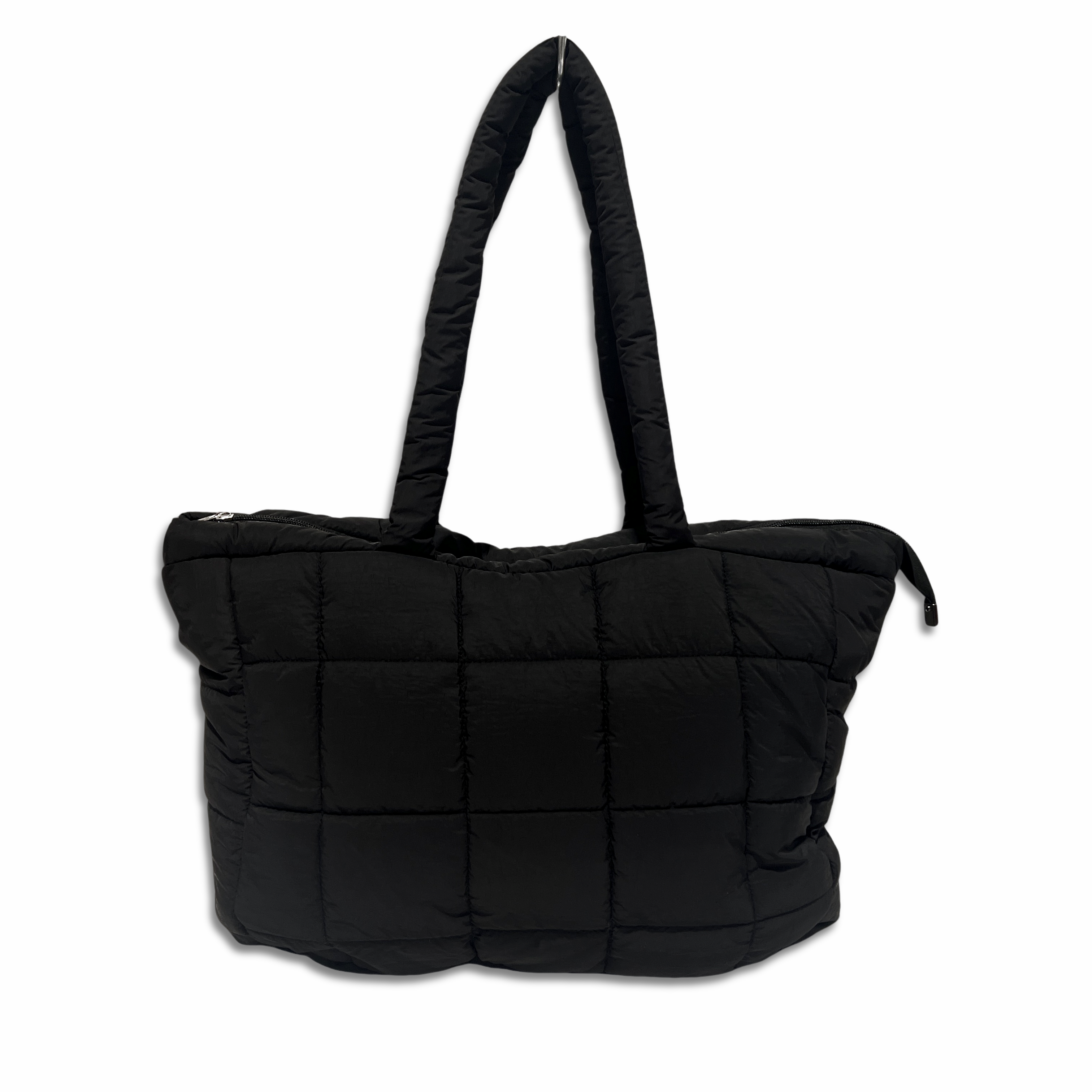 Borsa Tote trapuntata puffer Louise Nera