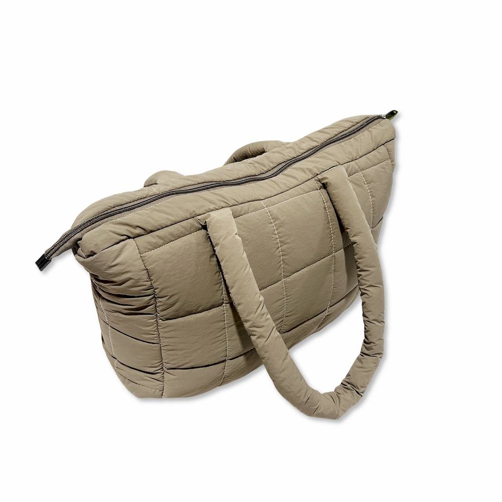 Borsa Tote trapuntata puffer Louise Tortora Personalizzata