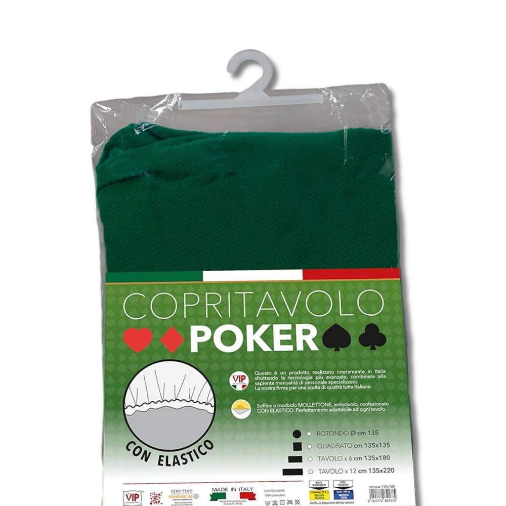 Mollettone salvatavolo da gioco rettangolare cm 135 x 180