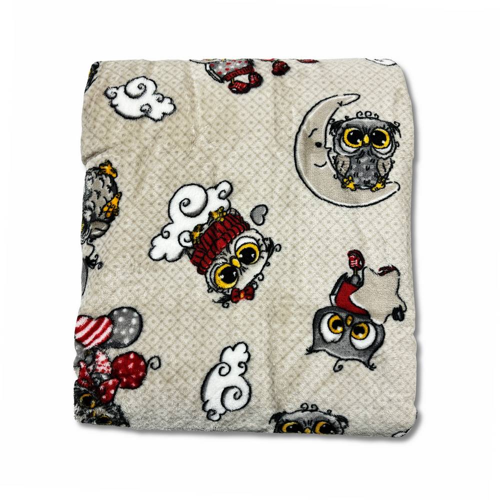 Plaid Sherpa Amici gufetti 130 x 160