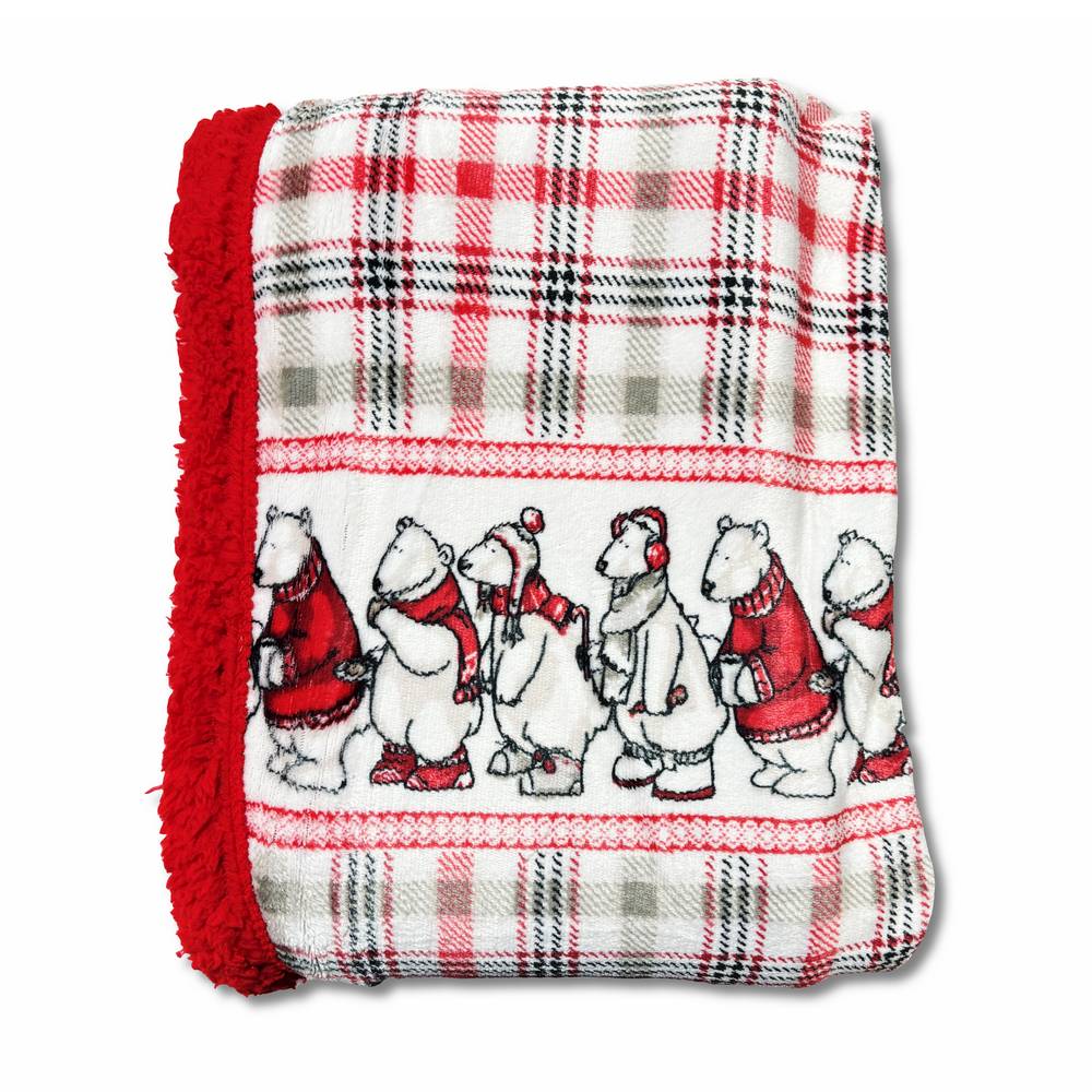 Plaid Sherpa Woods Orsi polari matrimoniale 200 x 230