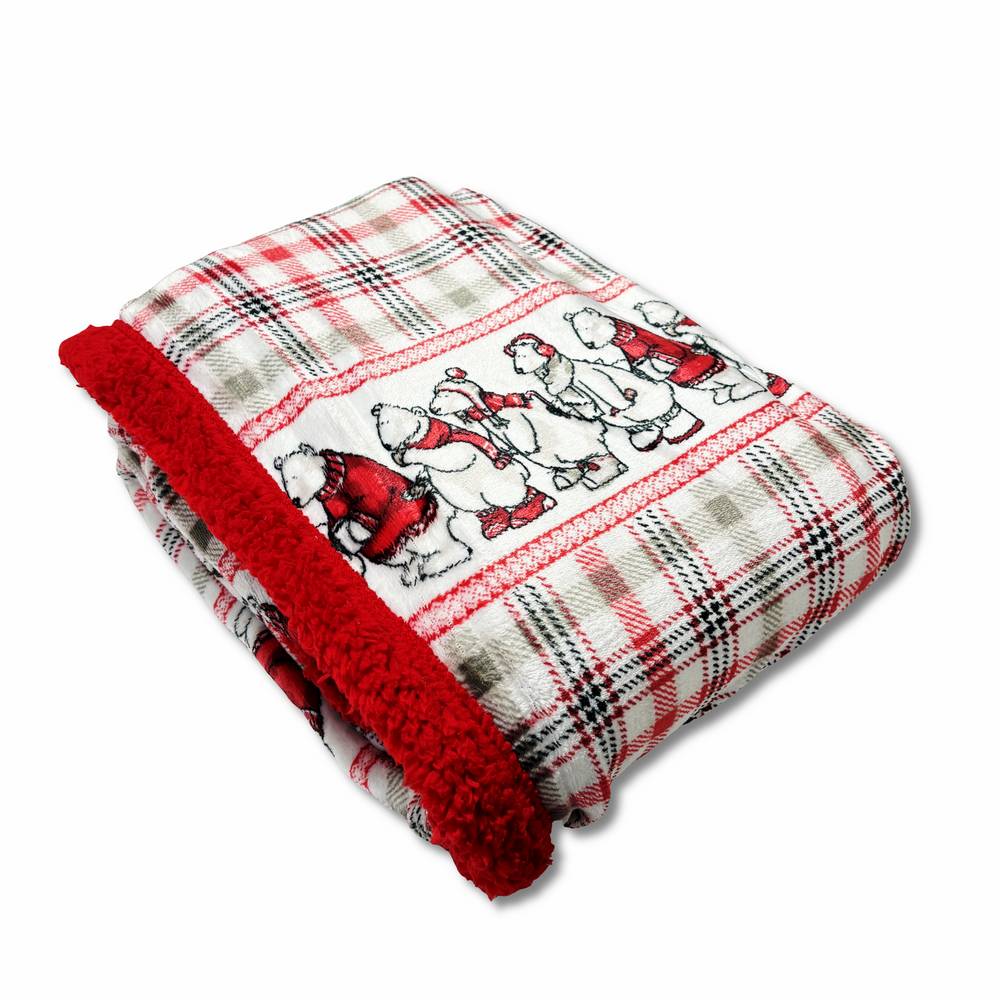 Plaid Sherpa Woods Orsi polari matrimoniale 200 x 230