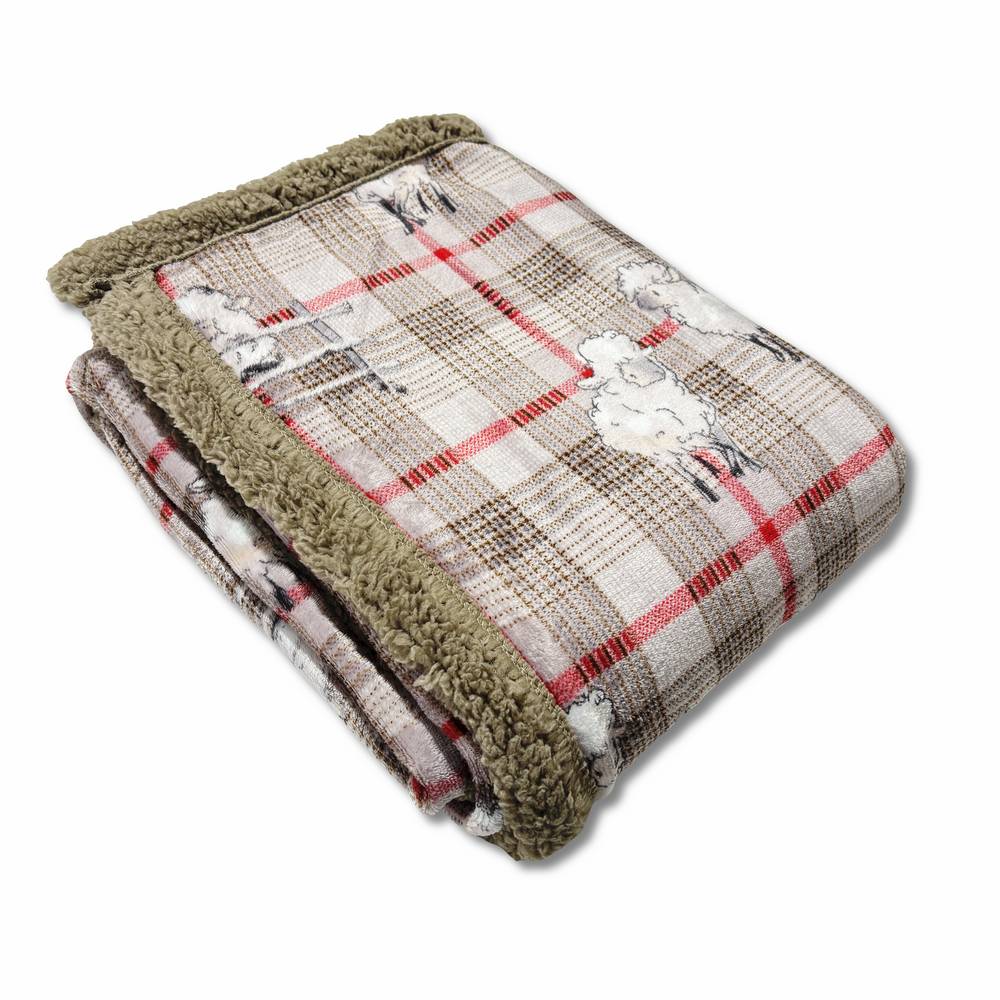 Plaid Sherpa Woods Pecorelle dolly 130 x 160