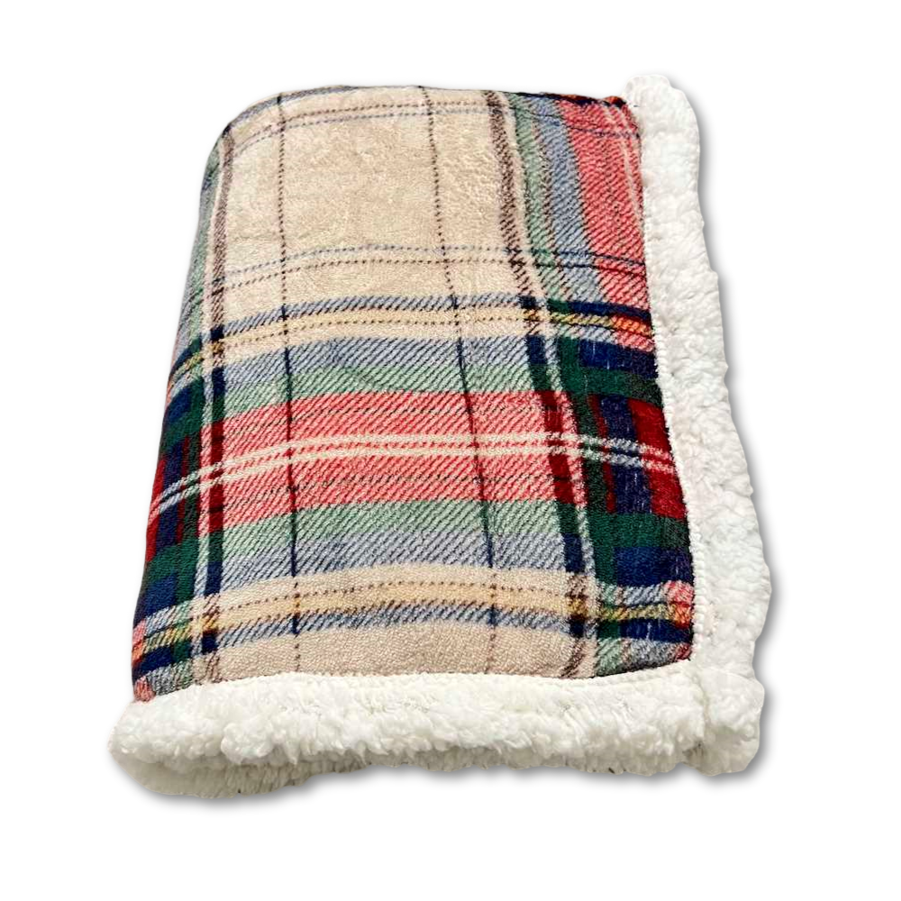 Plaid Aron Sherpa Vecchia scozia multicolor  120 x 150