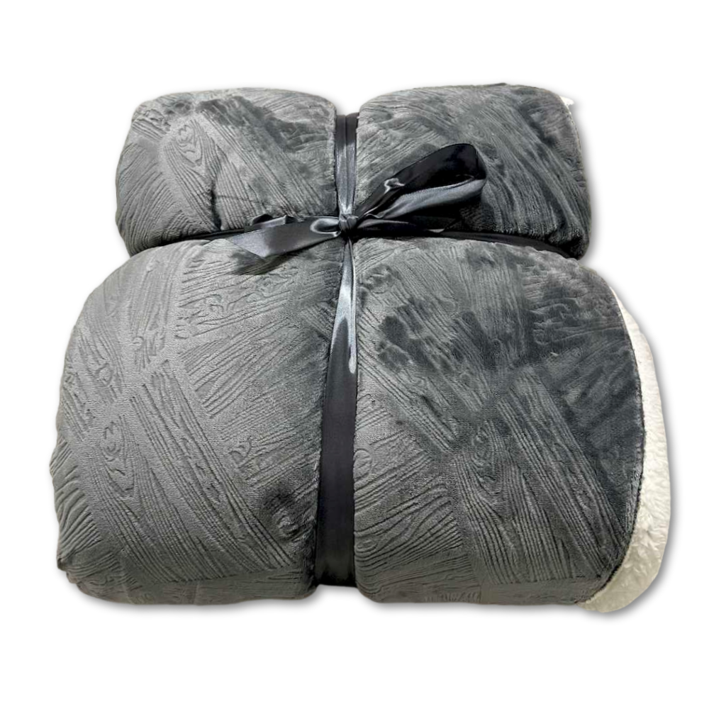 Plaid Tresor grigio singolo 160 x 210