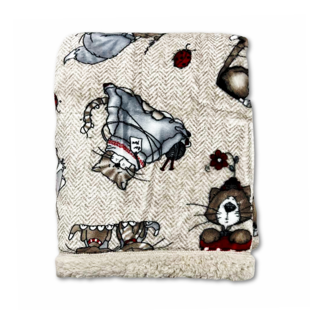 Plaid Sherpa Gatti teneroni 130 x 160