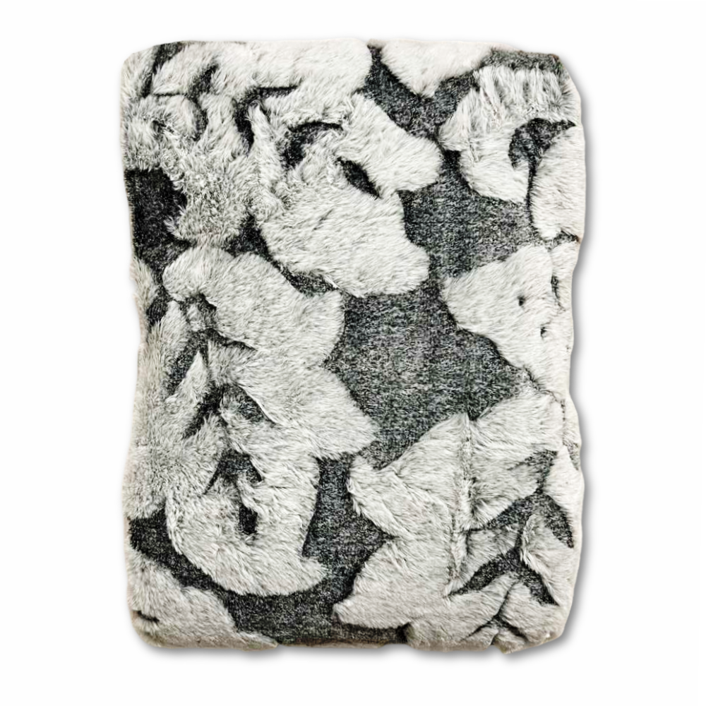 Plaid Decor pelliccia ecologica grigia singola 150 x 210