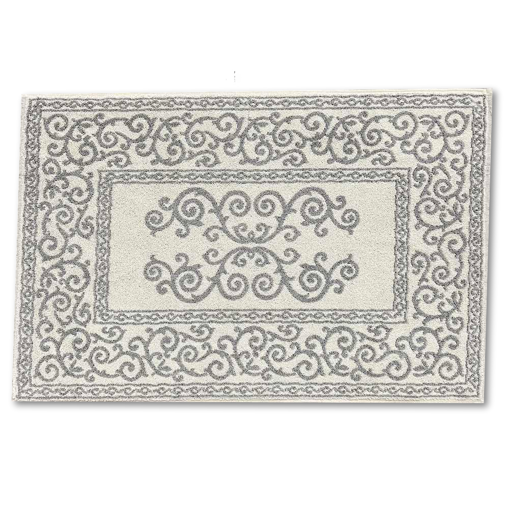 Tappeto barocco doubleface grigio 60 x 90