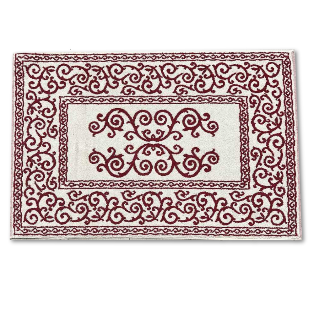 Tappeto barocco doubleface bordeaux 60 x 90