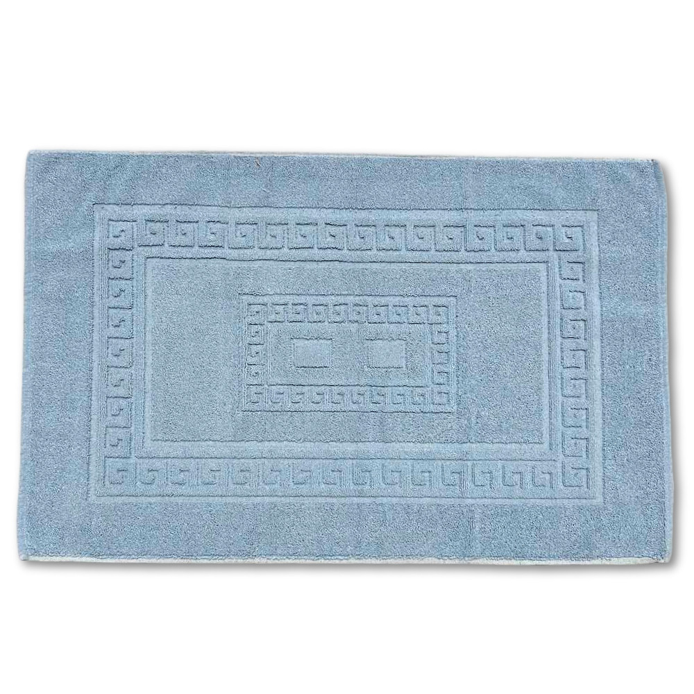 Tappeto Greca azzurro 60 x 90