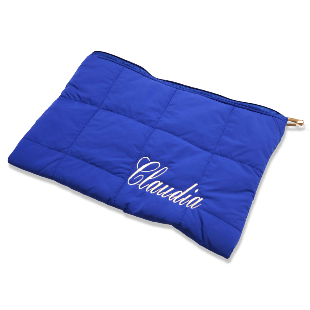 Pochette trapuntata Louise Blu Personalizzata