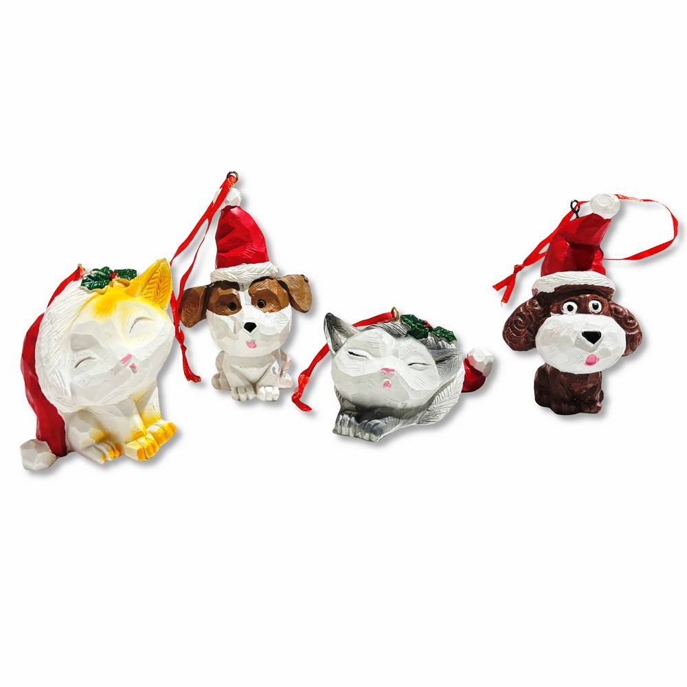 Pendenti cuccioli di Natale in Resina