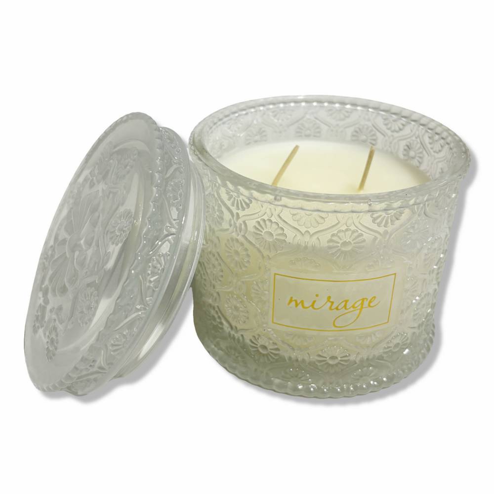 Candela profumata Lavender&Chamomile in Vetro in Scatola Regalo