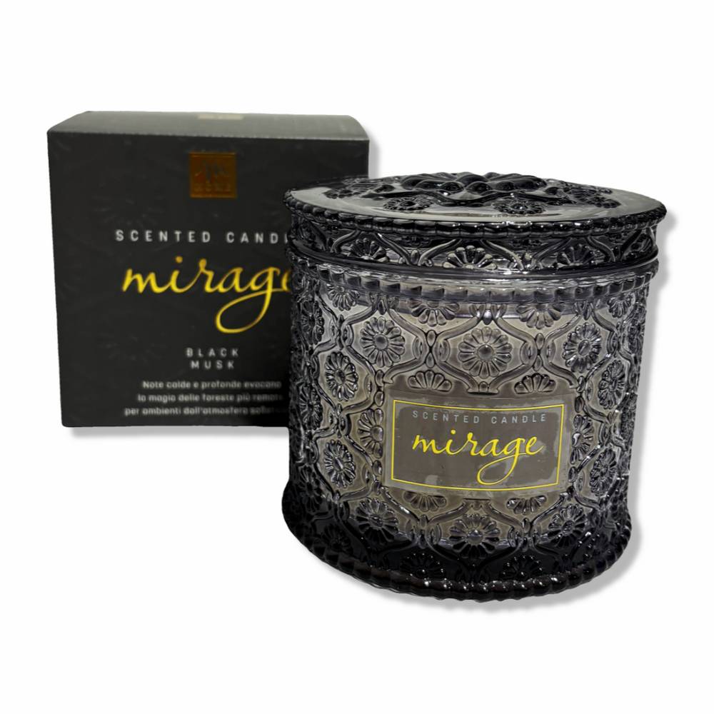 Candela profumata Black Musk in Vetro in Scatola Regalo