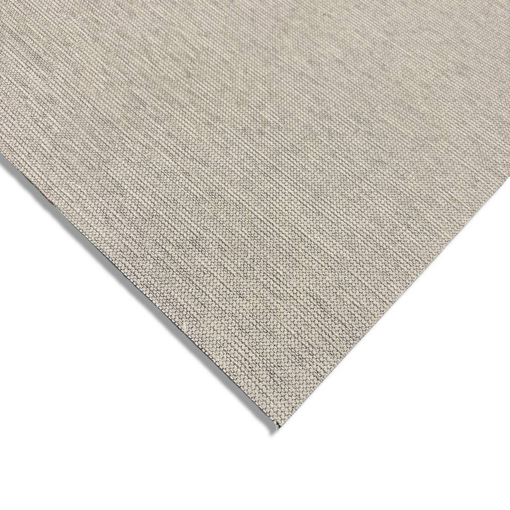 Passatoia a metro in ciniglia con fondo antiscivolo Grigio Perla