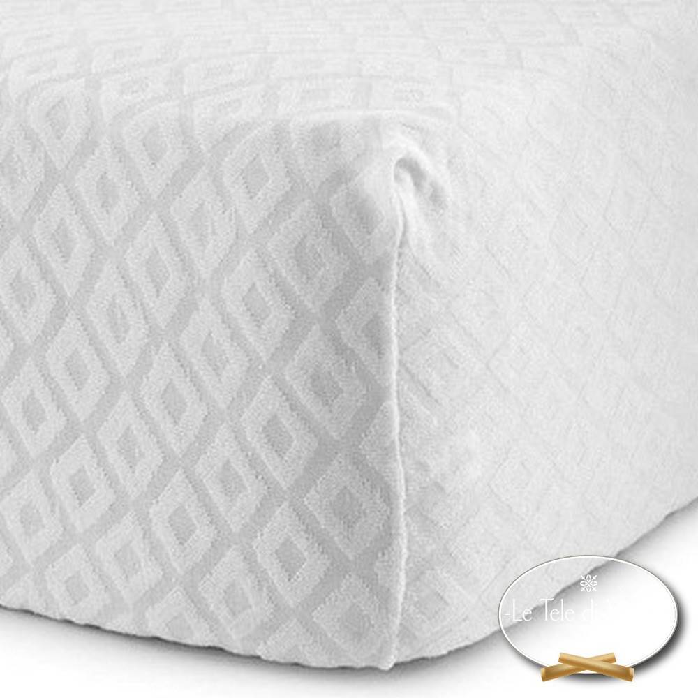 Coprimaterasso Jacquard spugna comfort con zip matrimoniale