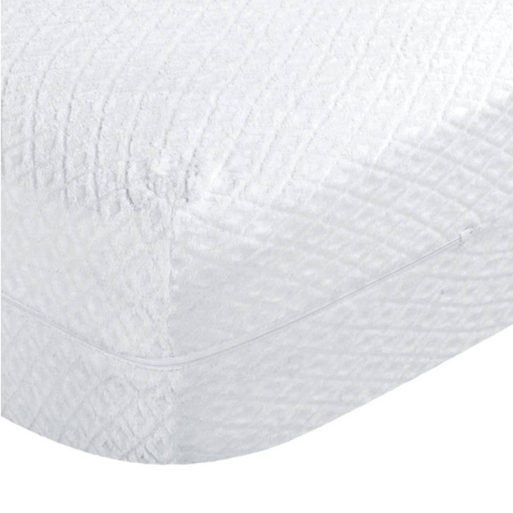 Coprimaterasso Jacquard spugna comfort con zip singolo