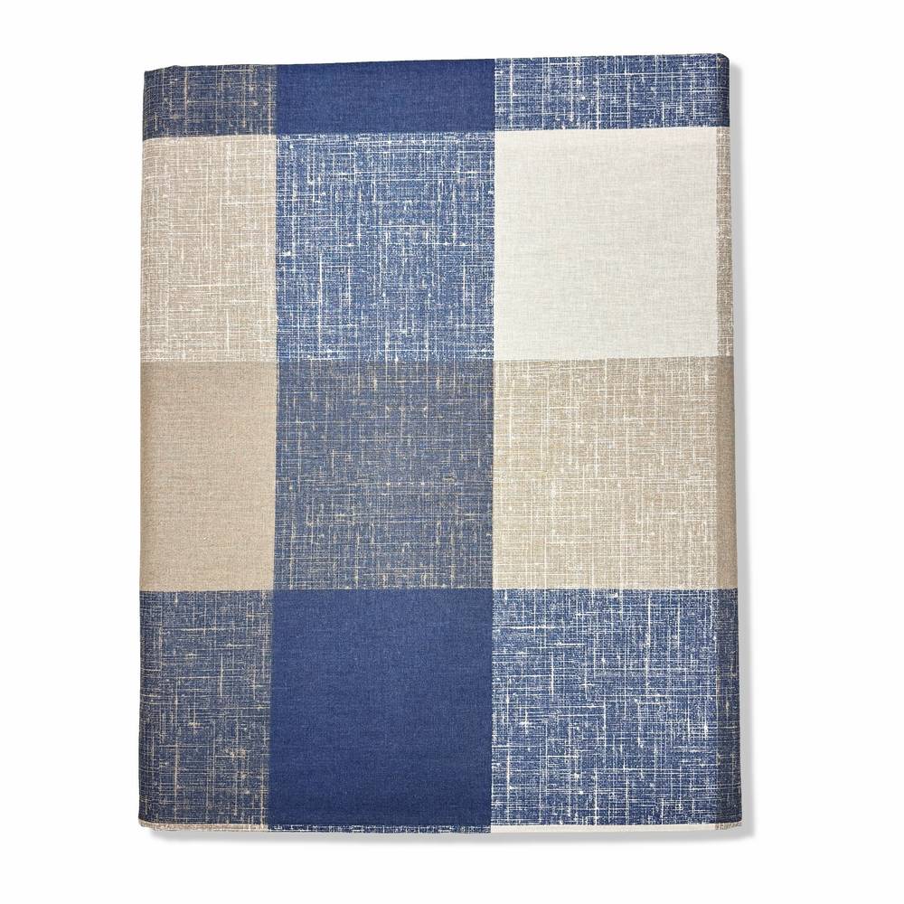 Copritutto cotone leggero Quadrettone blu 260 x 280